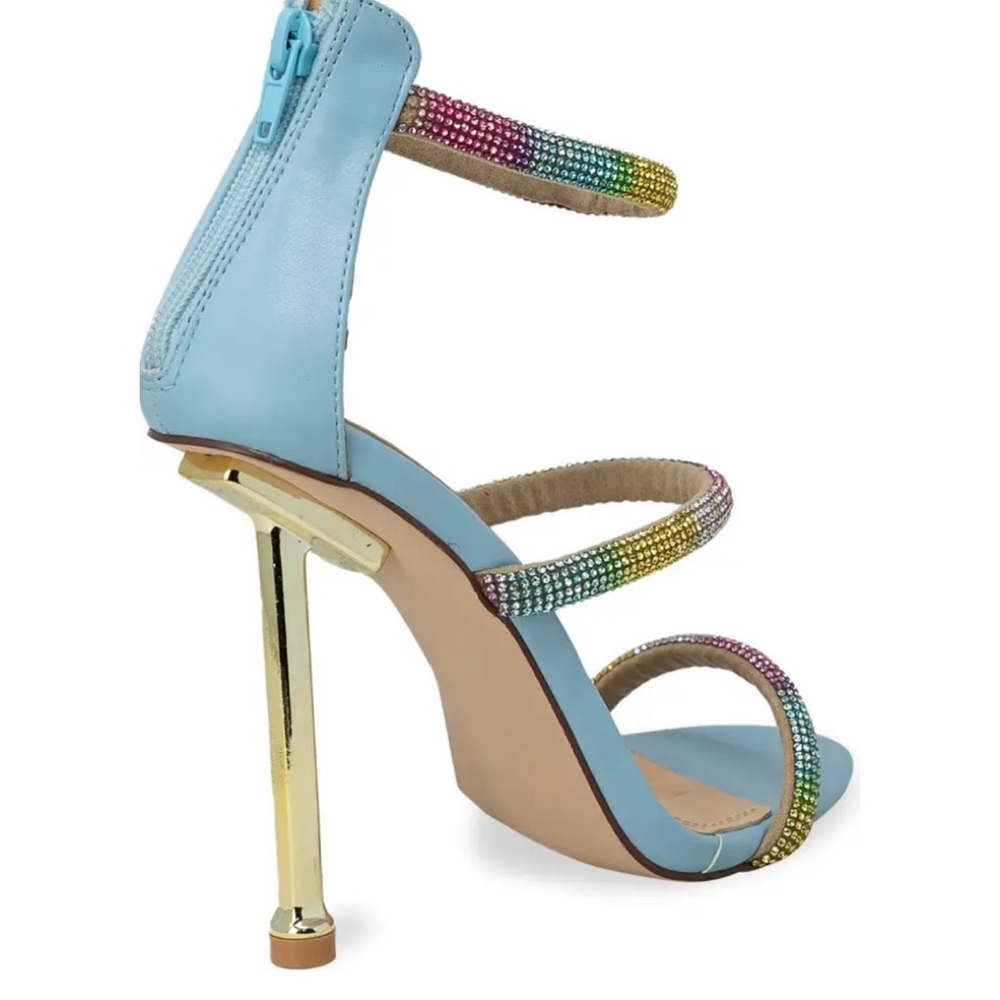 NWT Elle Triple Rhinestone Heels - Picture 2 of 3